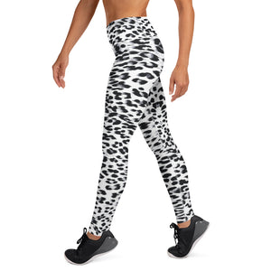 Snow Leopard Print Yoga Leggings