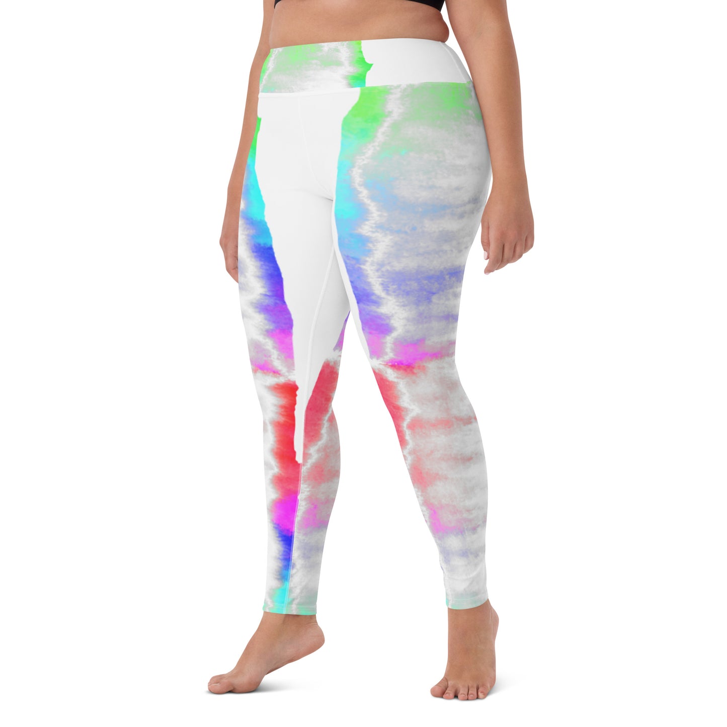 Pastel Tie Dye Print Yoga Leggings