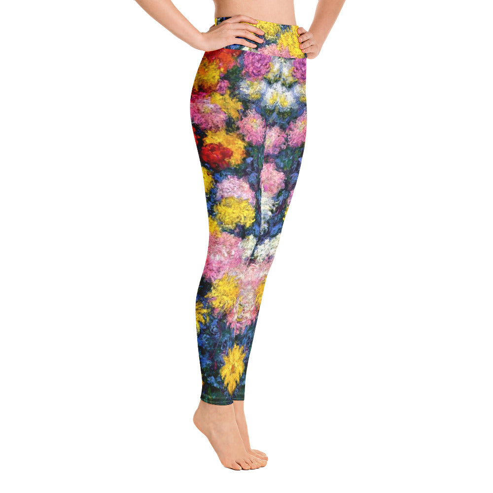 Monet's Carnations Yoga Leggings