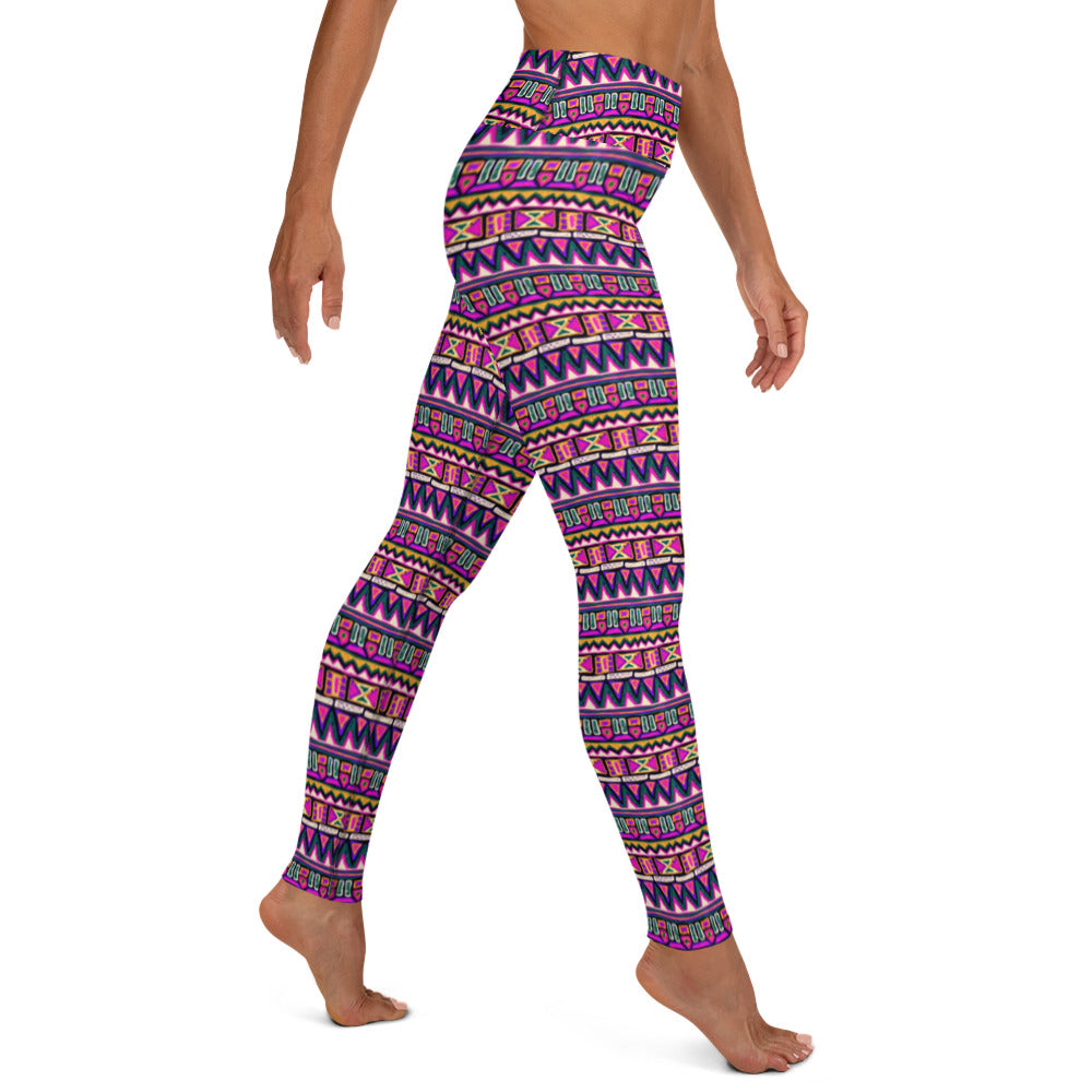 Colorful Native American Inspired Yoga Leggings