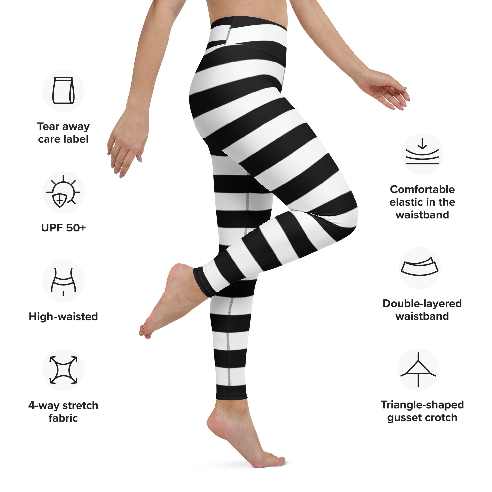 Prison Stripes Yoga Leggings