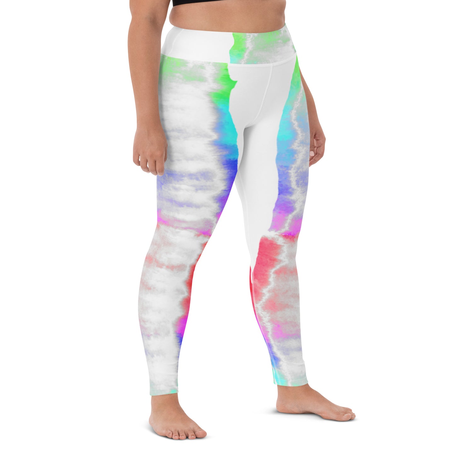 Pastel Tie Dye Print Yoga Leggings