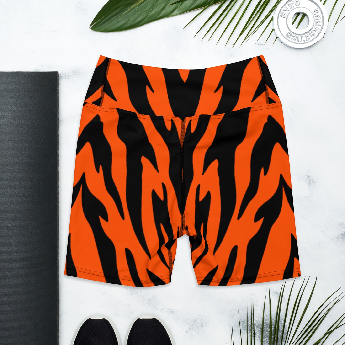 Bengal Tiger Stripe Yoga Shorts