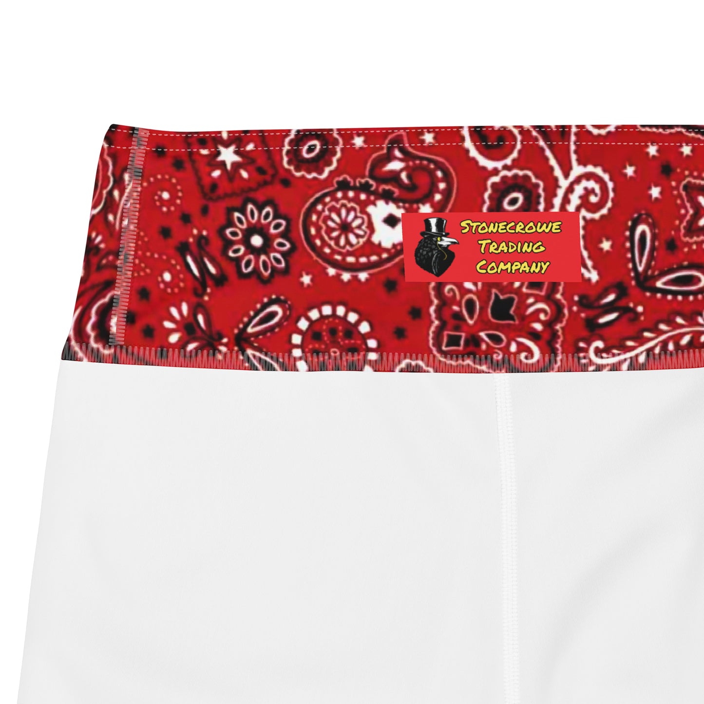 Red Bandanna Yoga Shorts