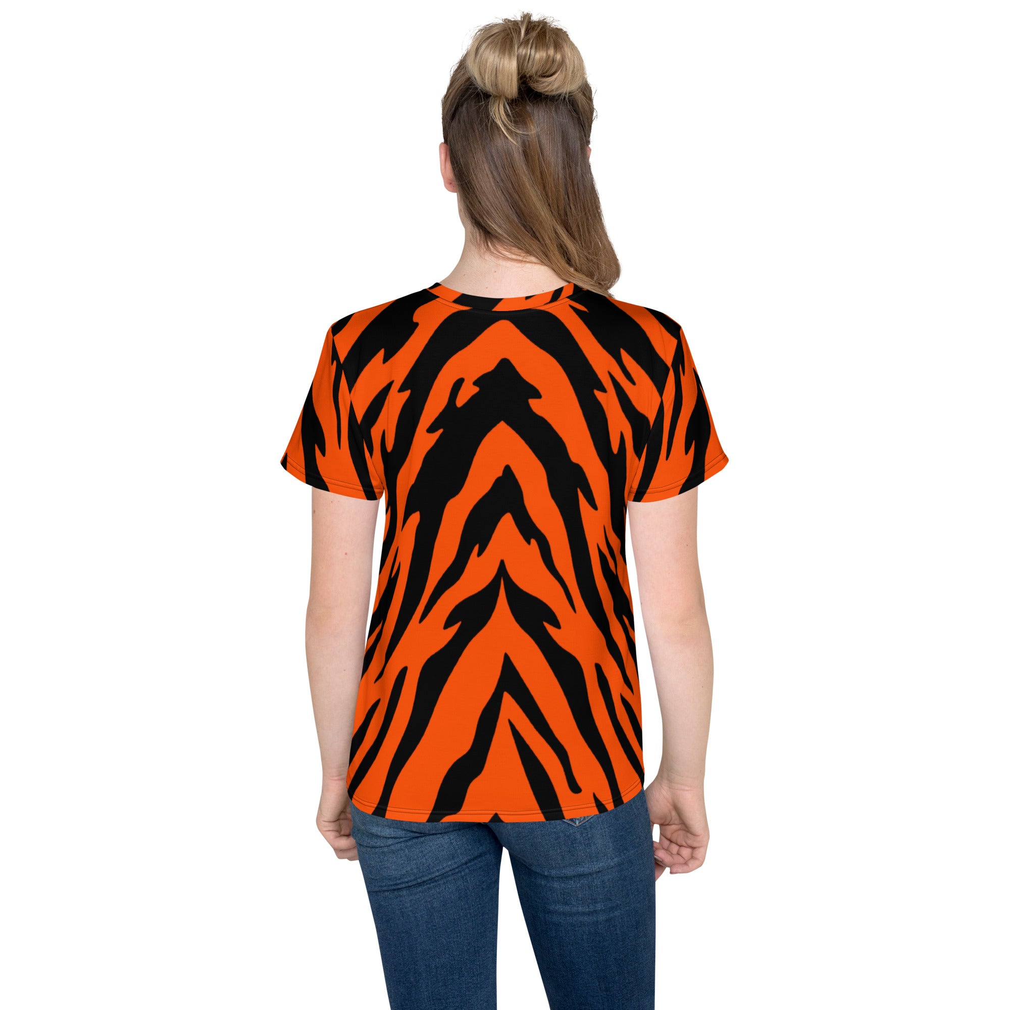 Bengal Tiger Stripe Youth Crew Neck T-shirt