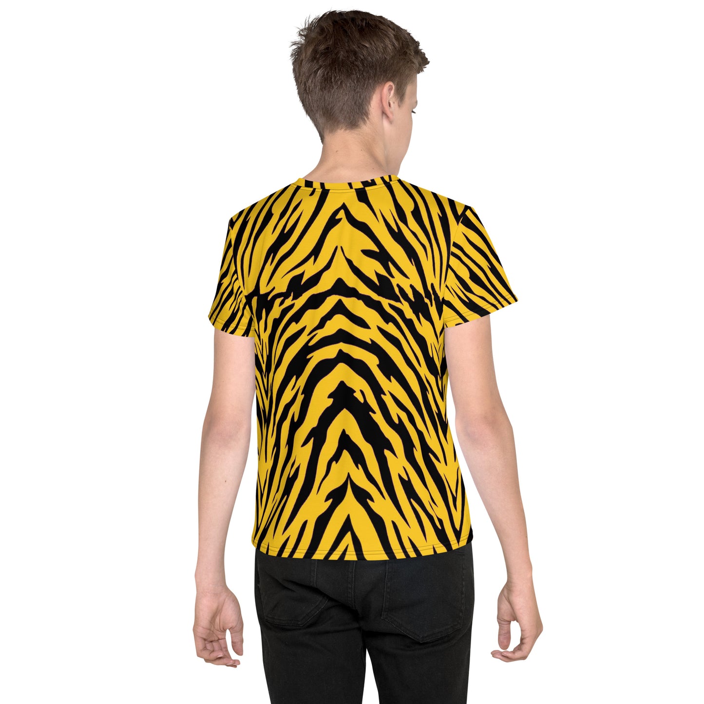 Black and Gold Tiger Stripes Youth T-shirt