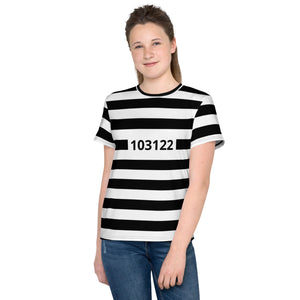 Prison Stripes Youth Crew Neck T-shirt