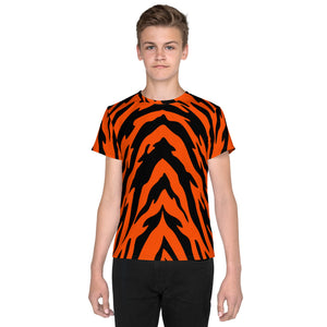 Bengal Tiger Stripe Youth Crew Neck T-shirt