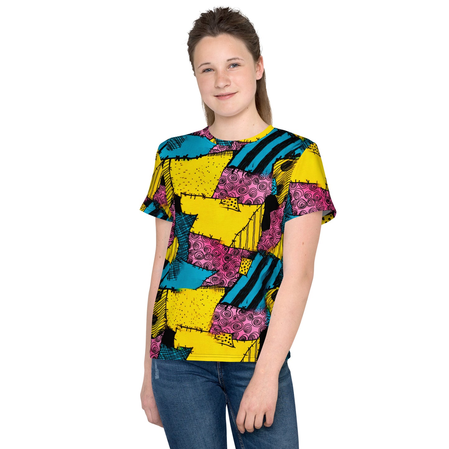 Sally Stitches Youth Crew Neck T-shirt