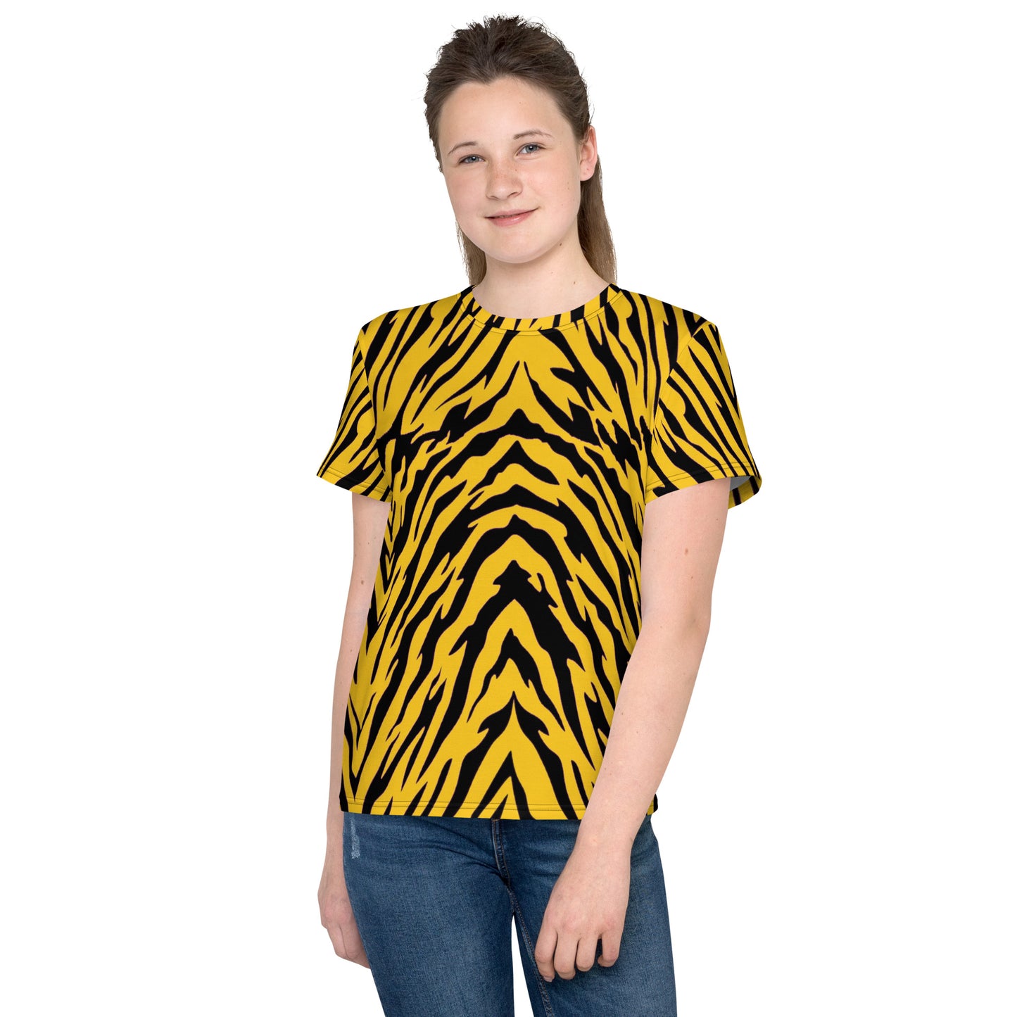 Black and Gold Tiger Stripes Youth T-shirt