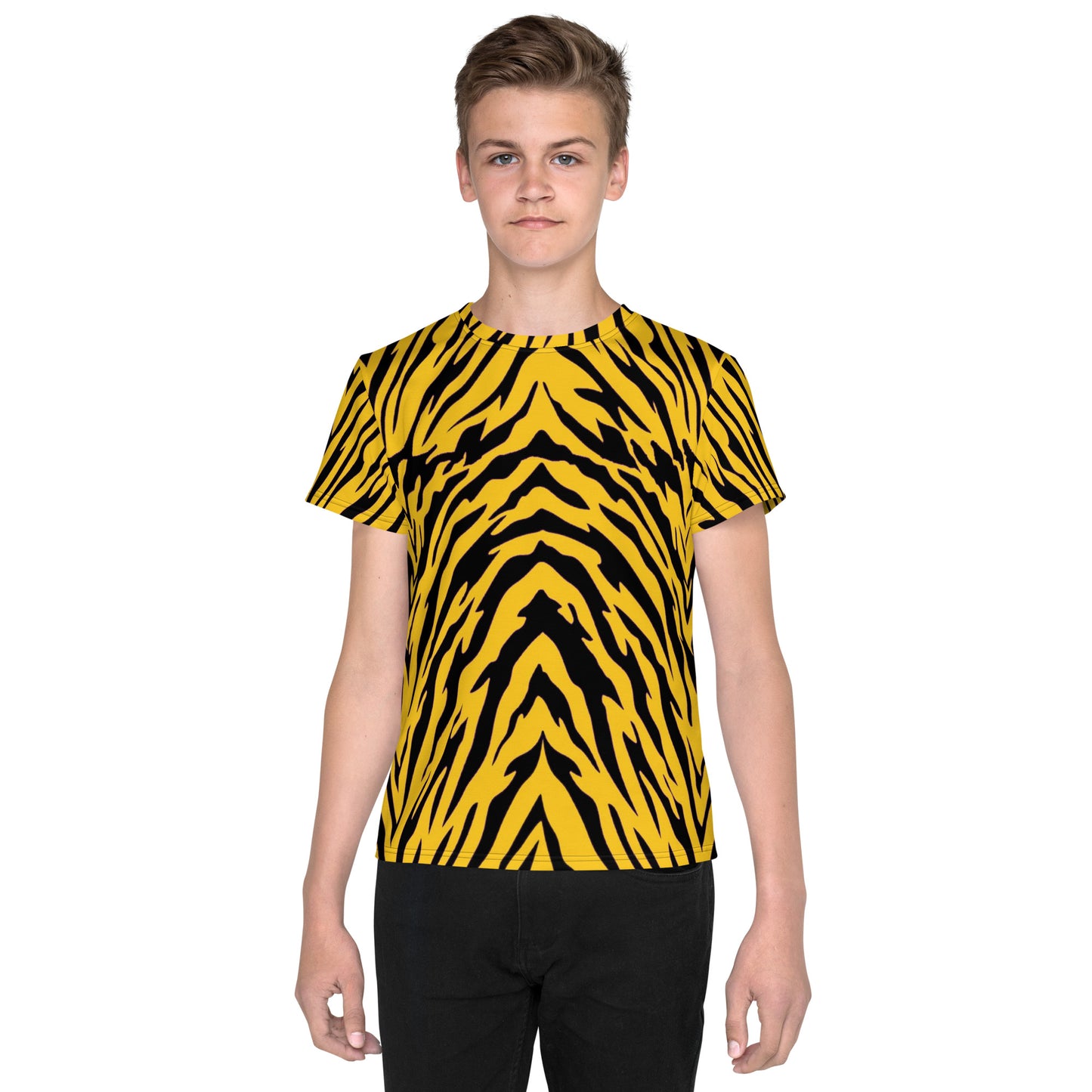 Black and Gold Tiger Stripes Youth T-shirt