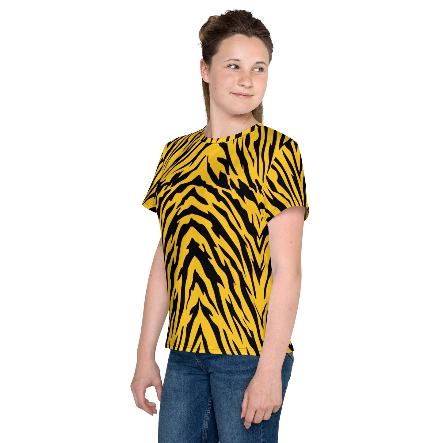 Black and Gold Tiger Stripes Youth T-shirt