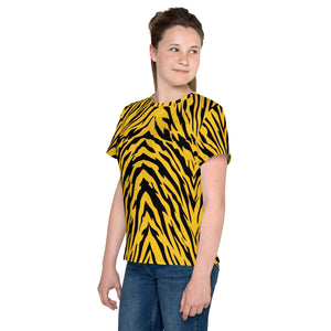Black and Gold Tiger Stripes Youth T-shirt