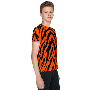 Bengal Tiger Stripe Youth Crew Neck T-shirt
