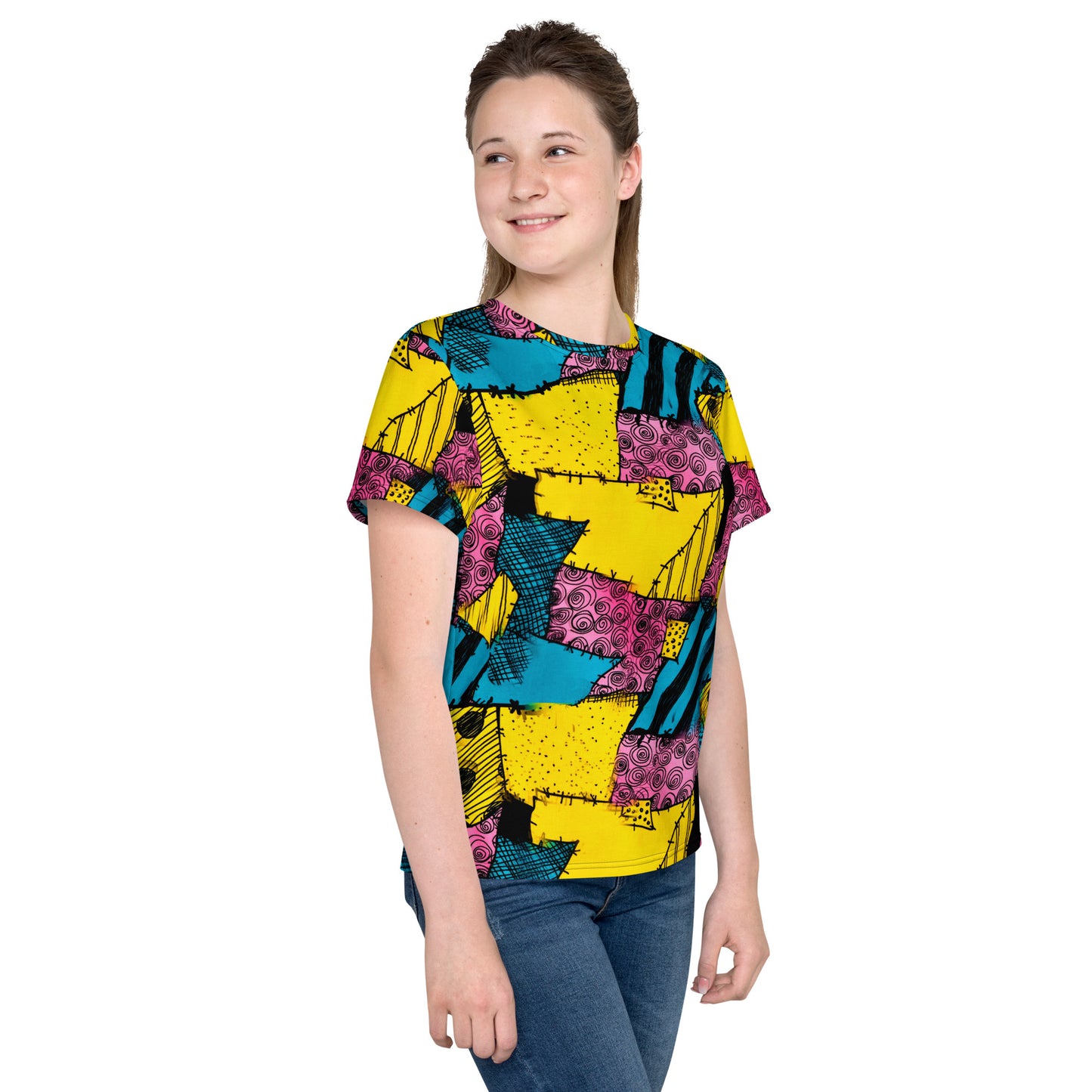 Sally Stitches Youth Crew Neck T-shirt