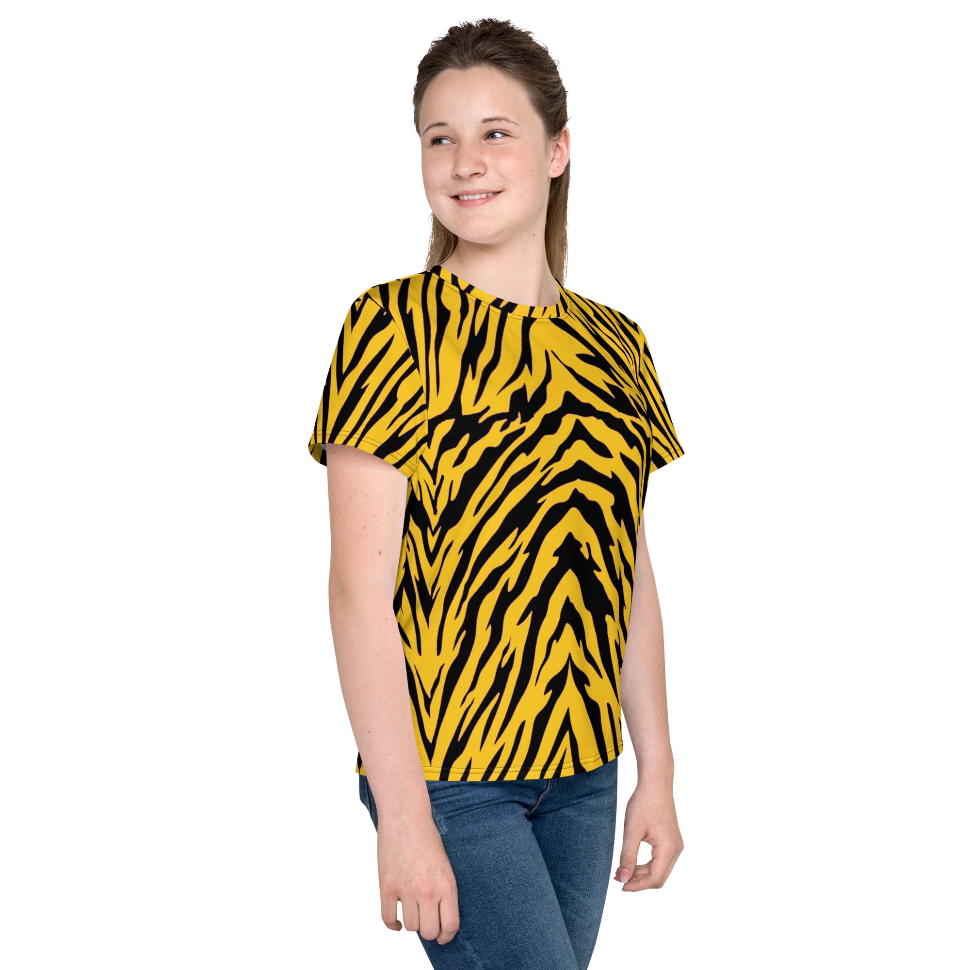Black and Gold Tiger Stripes Youth T-shirt