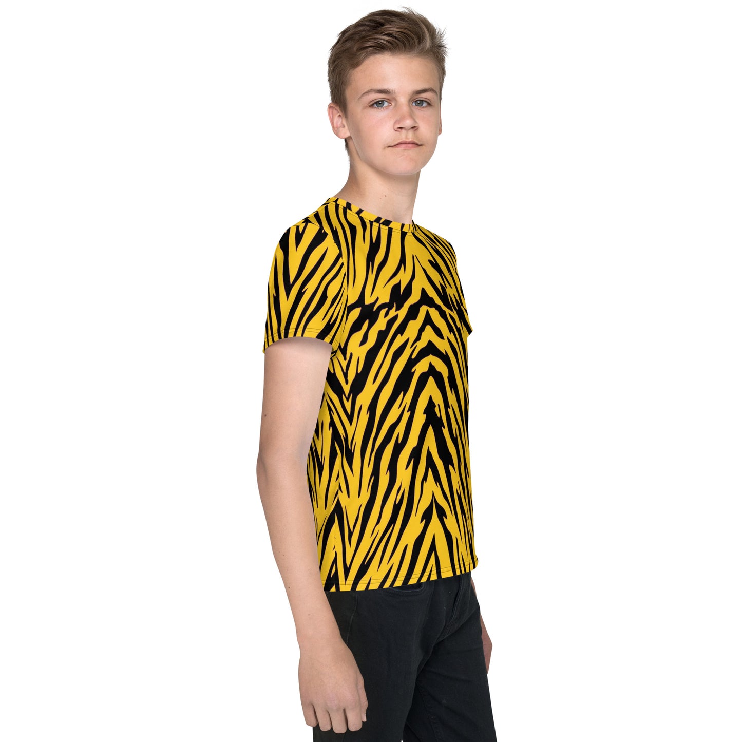 Black and Gold Tiger Stripes Youth T-shirt