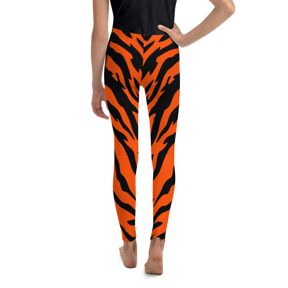 Bengal Tiger Stripe Youth Leggings