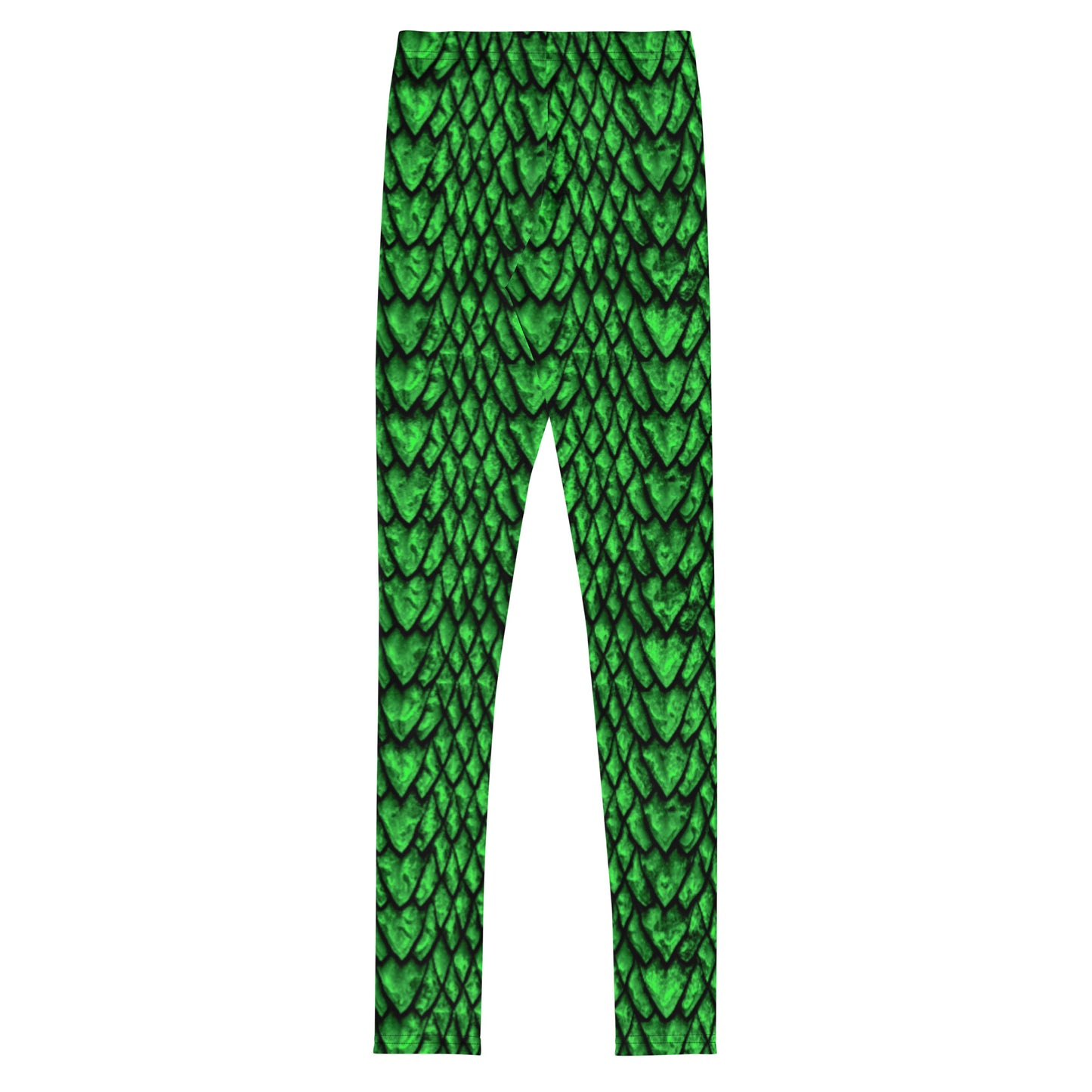 Emerald Dragon Scale Youth Leggings