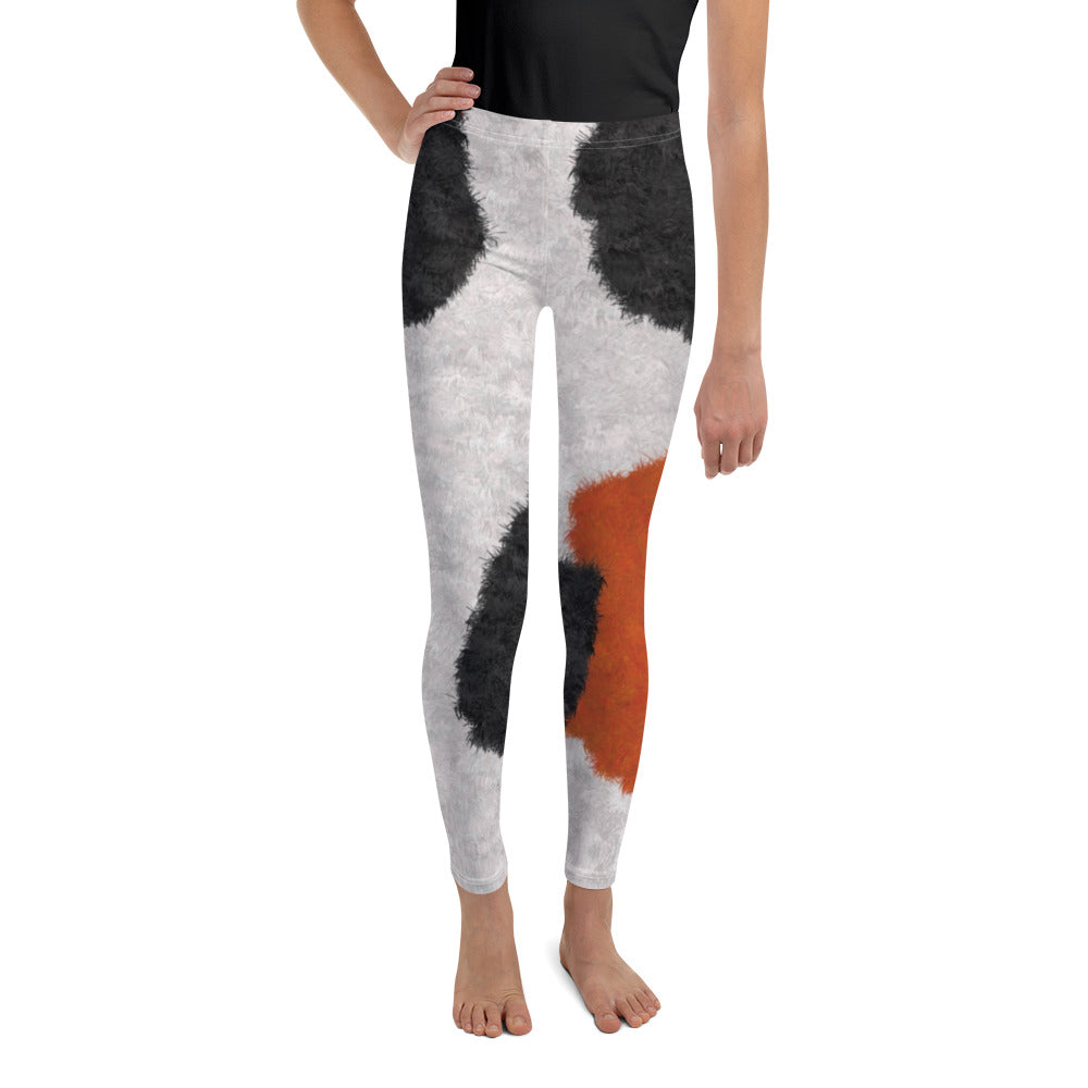 Calico Cat Fur Print Youth Leggings