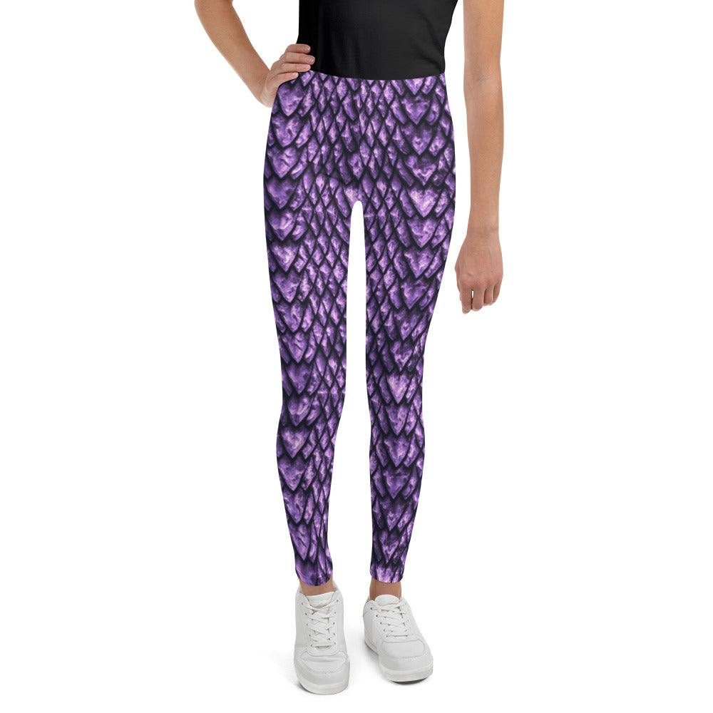 Amethyst Dragon Scale Youth Leggings – Stonecrowe Trading Co.