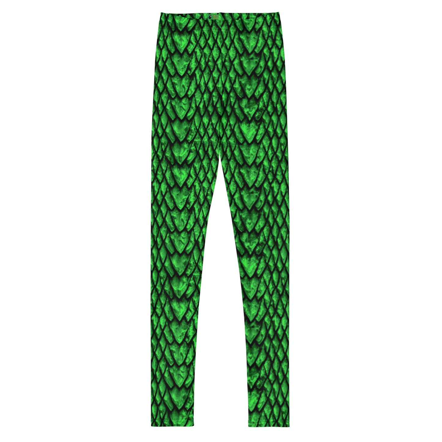 Emerald Dragon Scale Youth Leggings