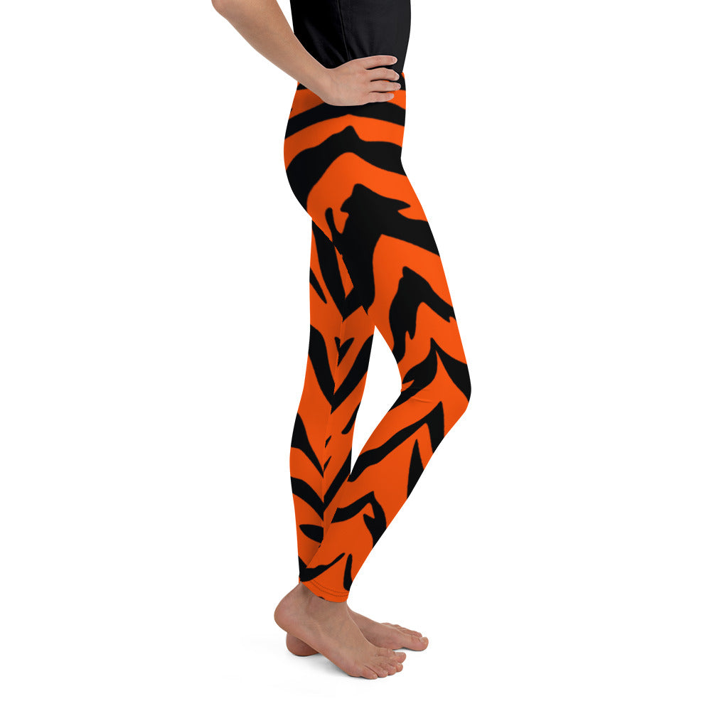 Bengal Tiger Stripe Youth Leggings