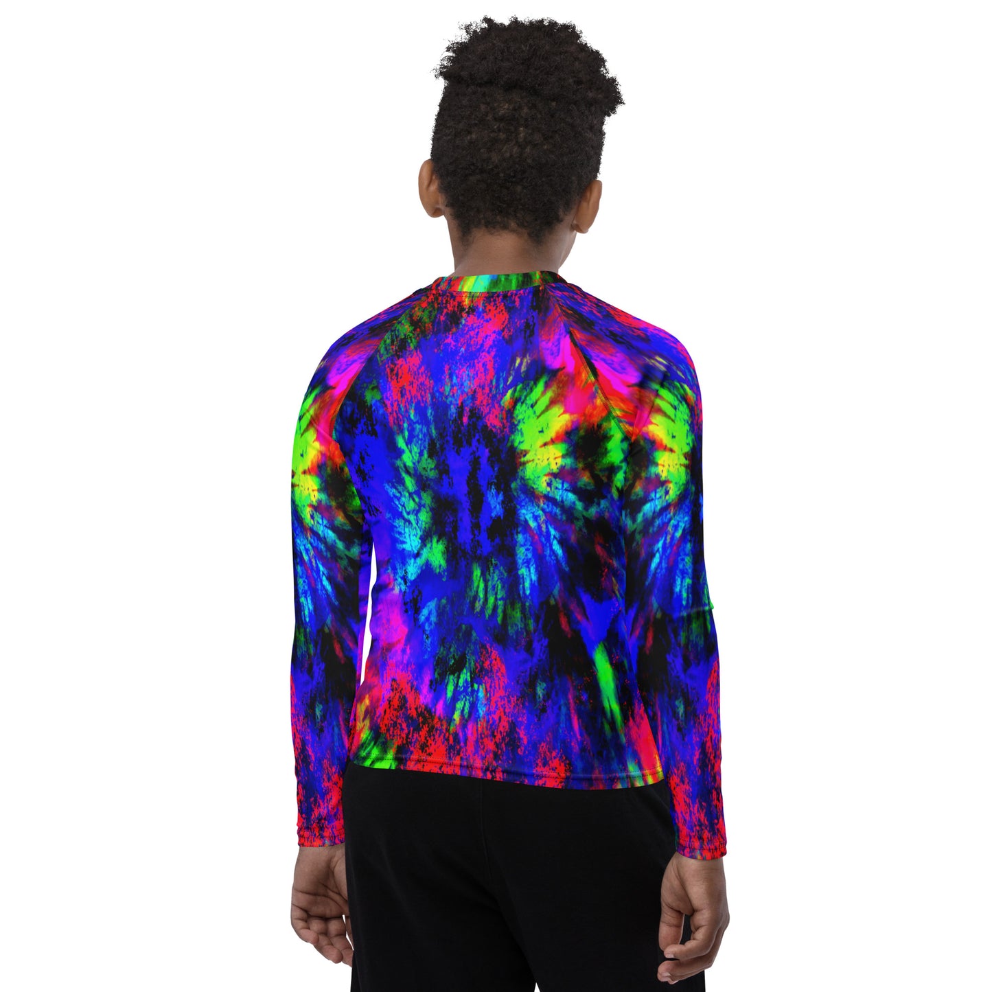 Tie Dye Eye Youth Rash Guard