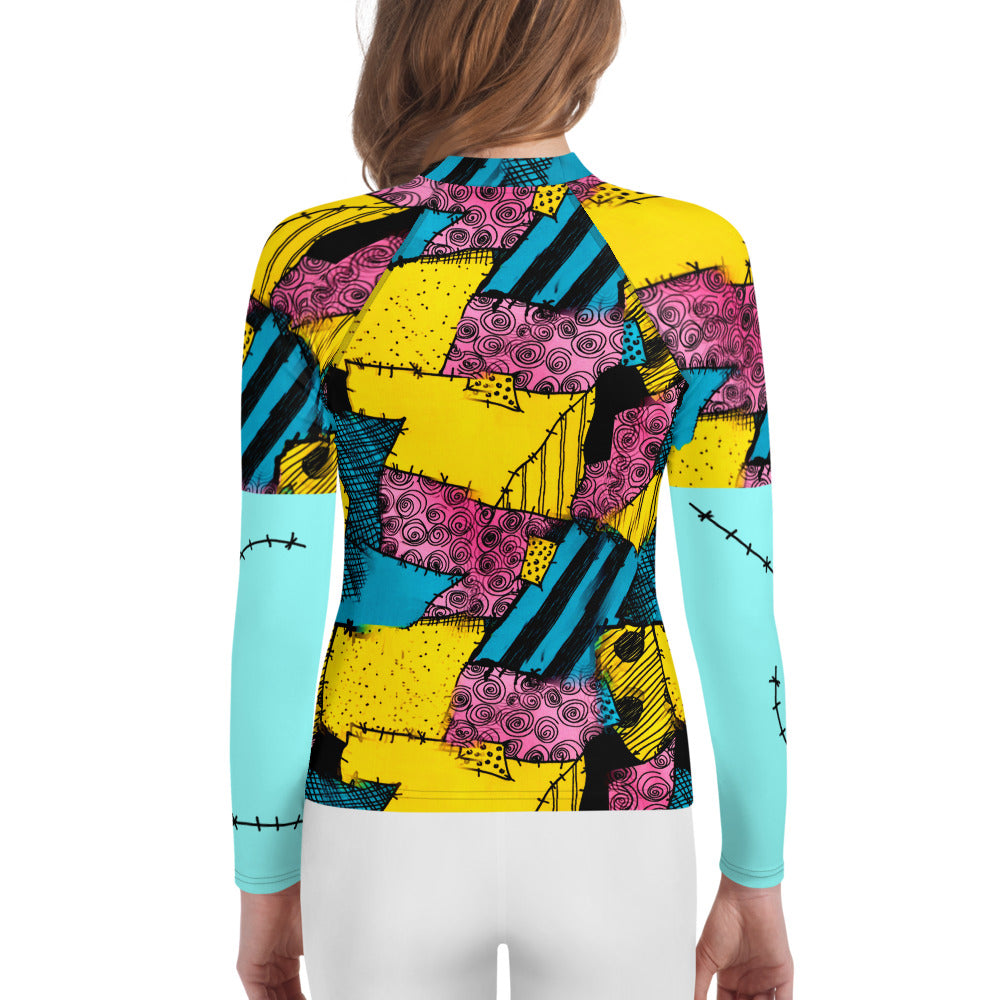 Sally Stitches Youth Rash Guard