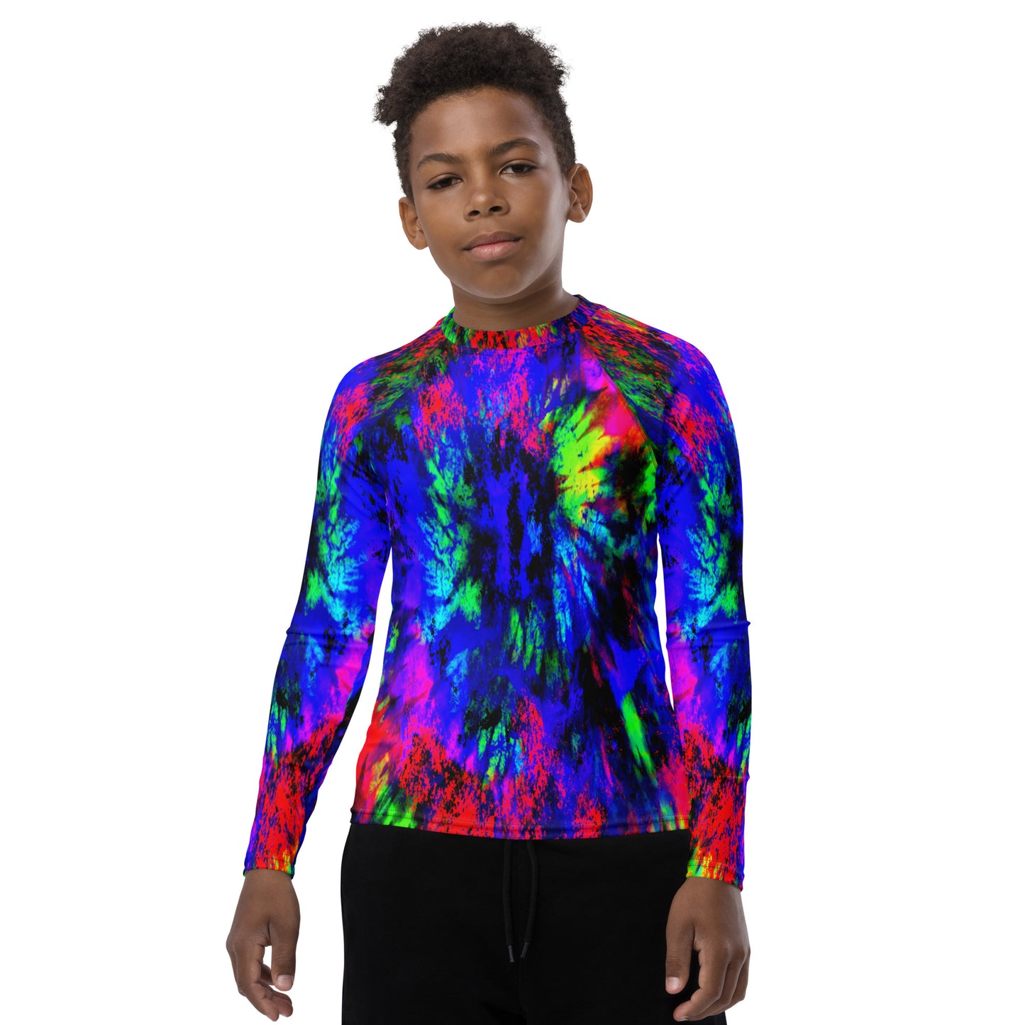 Tie Dye Eye Youth Rash Guard