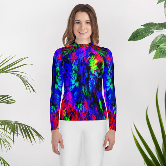 Tie Dye Eye Youth Rash Guard