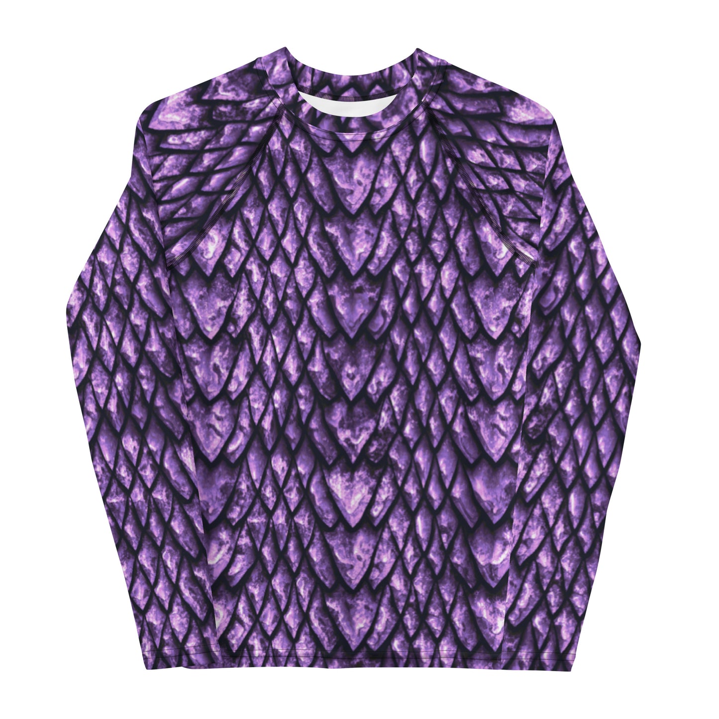 Amethyst Dragon Scale Youth Rash Guard