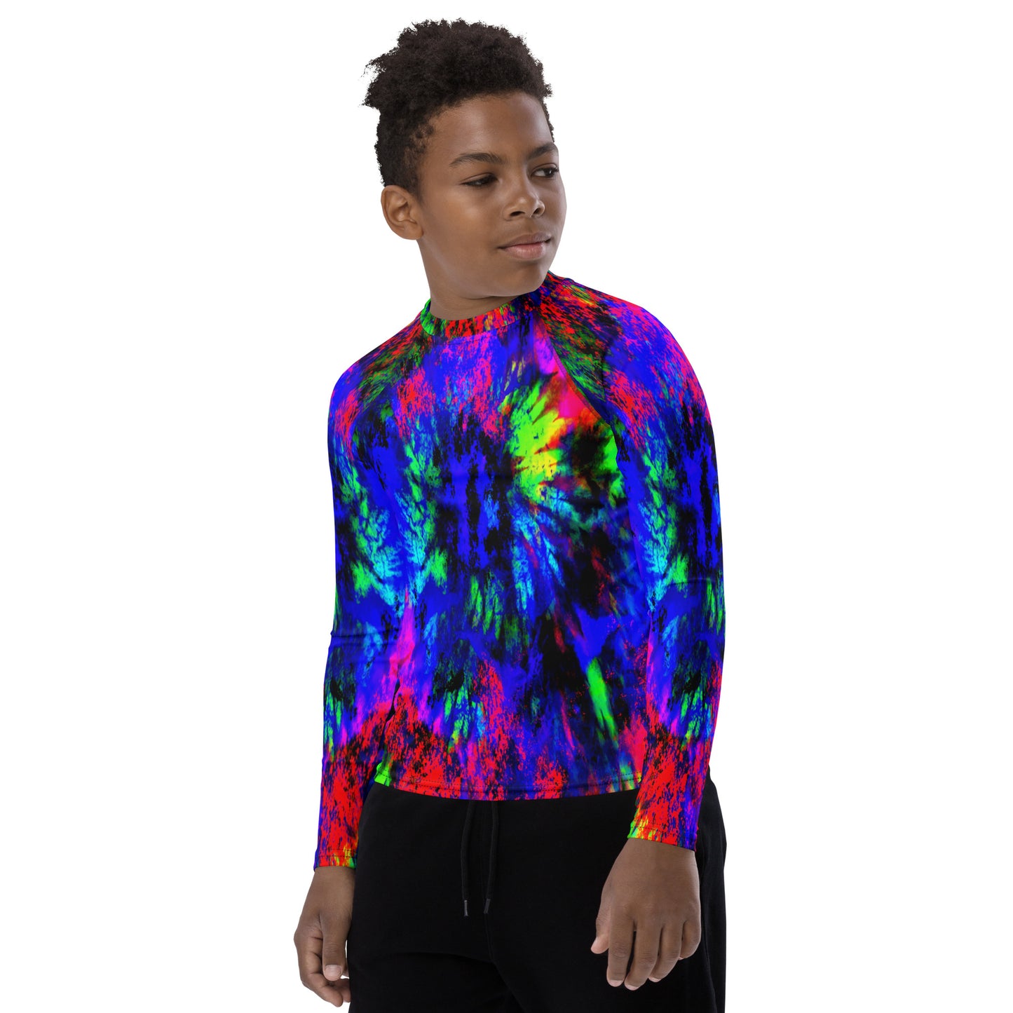 Tie Dye Eye Youth Rash Guard