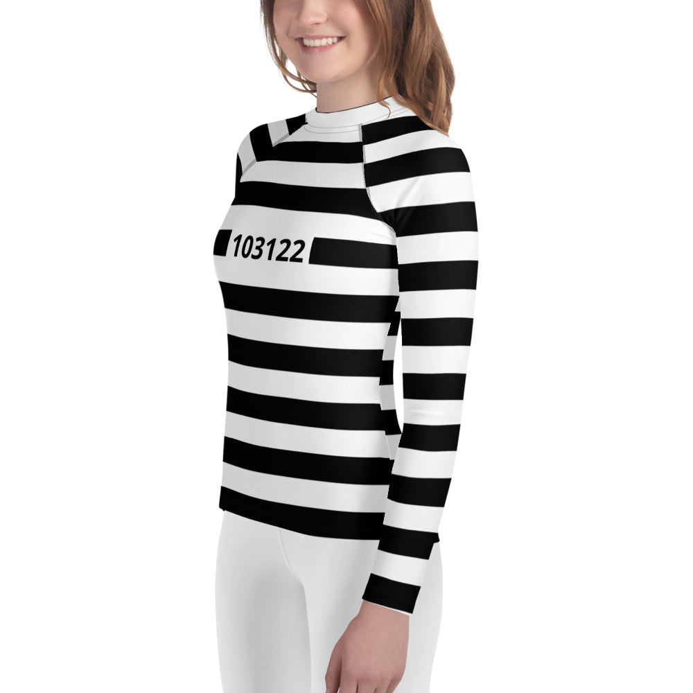 Prison Stripes Youth Rash Guard