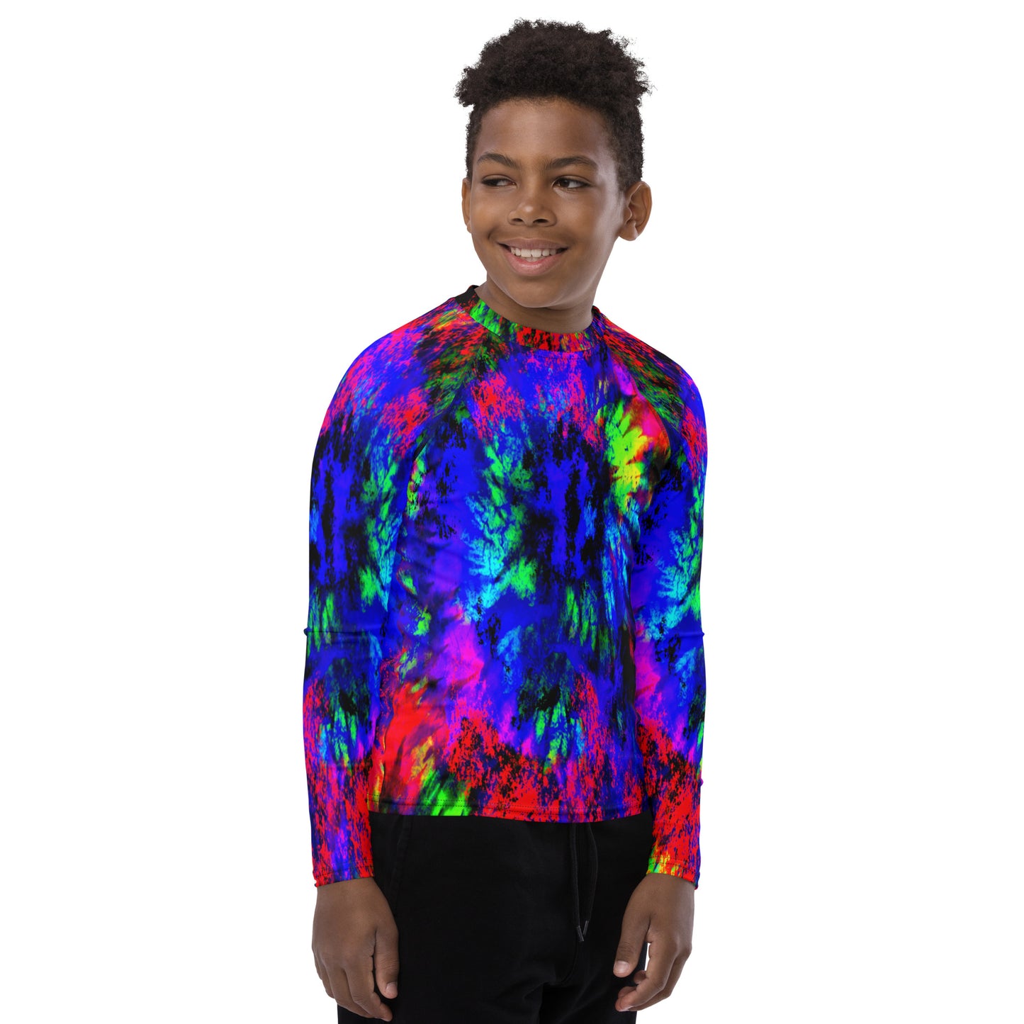 Tie Dye Eye Youth Rash Guard