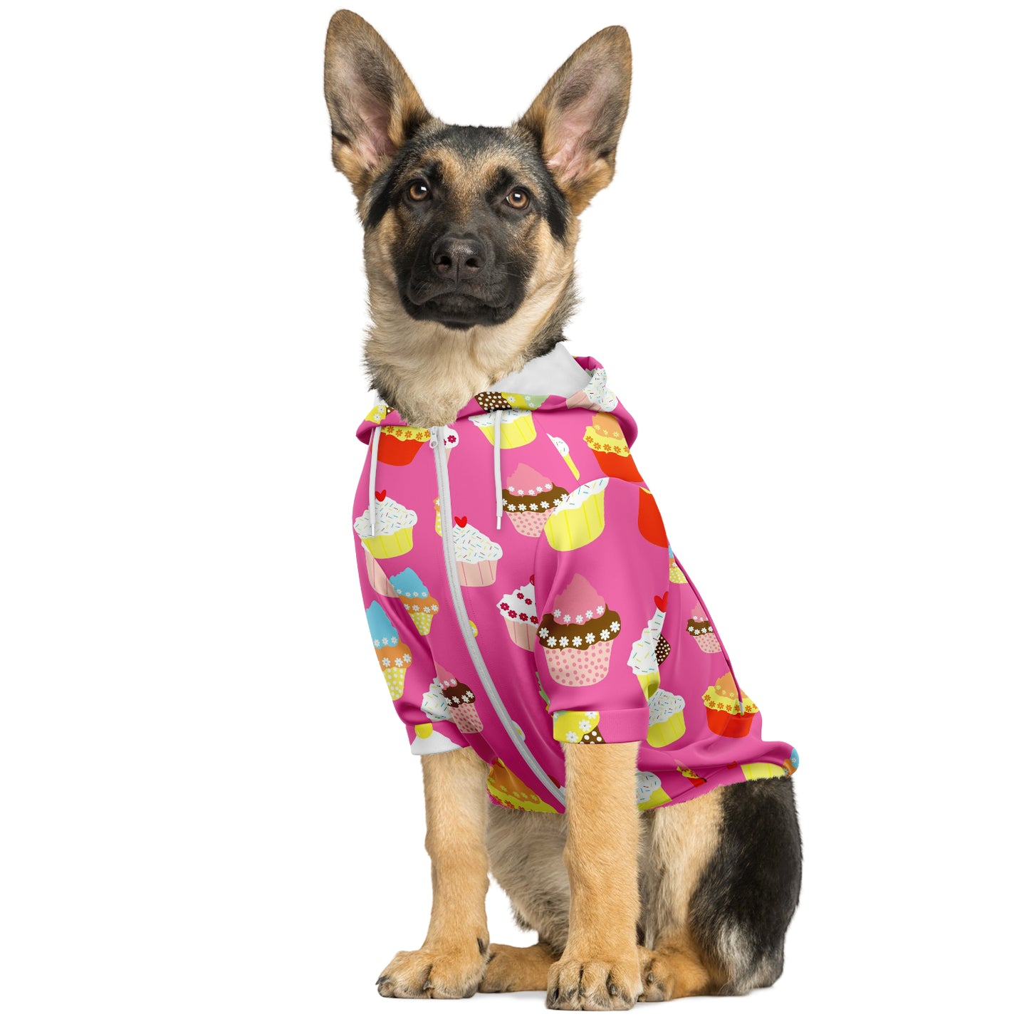 Cupcakes Dog Hoodie