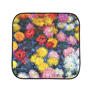 Monet's Carnations Car Sun Shade (28" x 28") (Small) (Two Pieces)