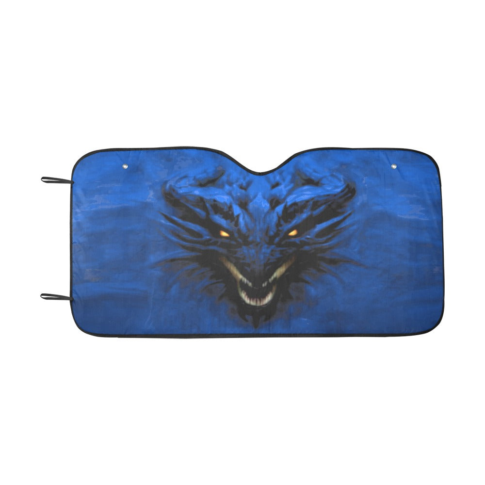 Rich Blue Shadow Dragon Auto Sun Shade 55" x 29.53"