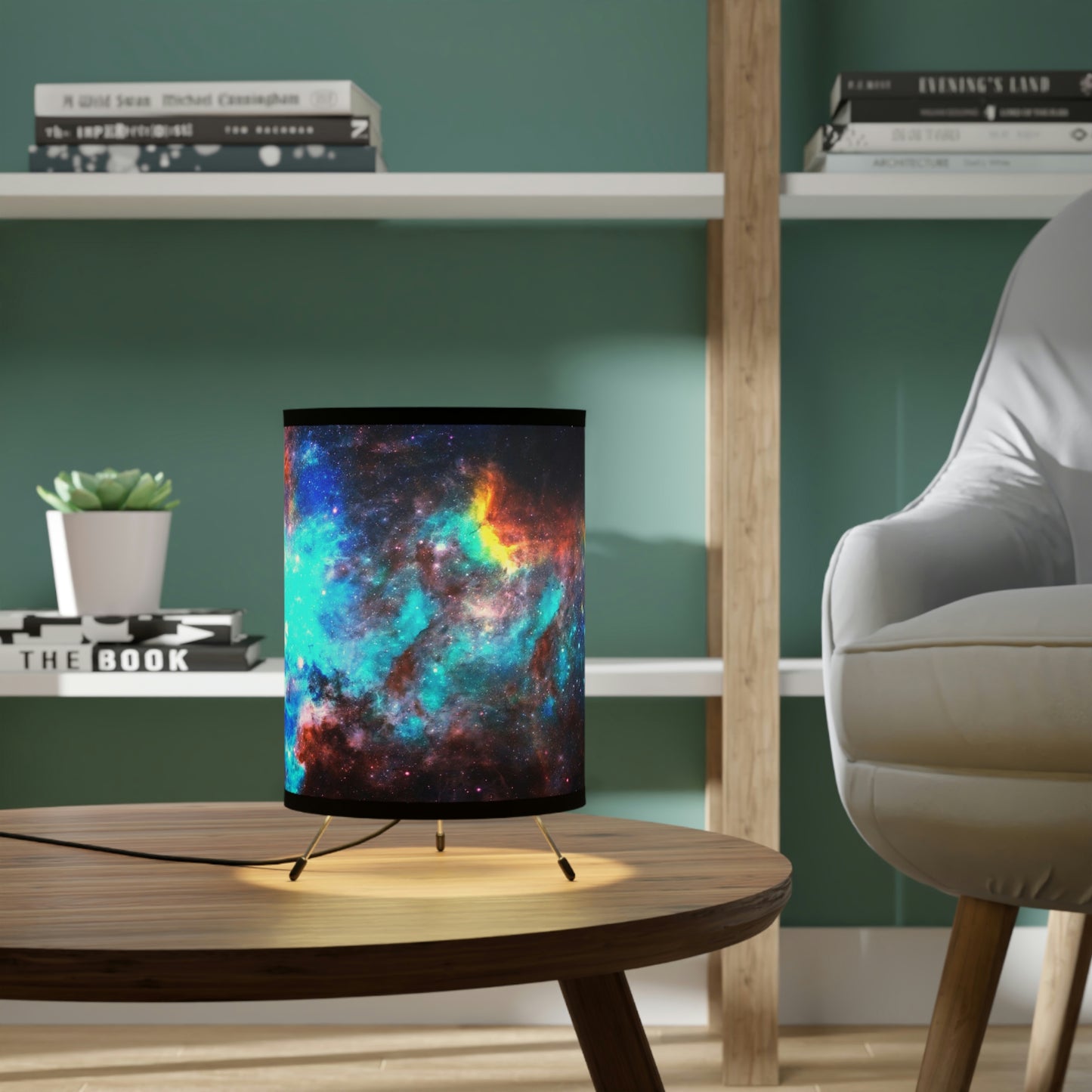 Colorful Nebula Tripod Lamp