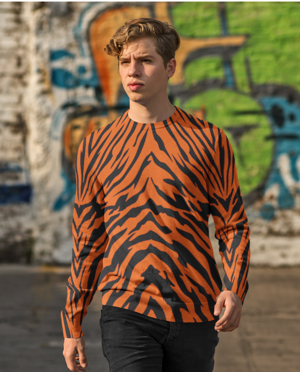 Bengal Tiger Stripe Unisex Sweatshirt