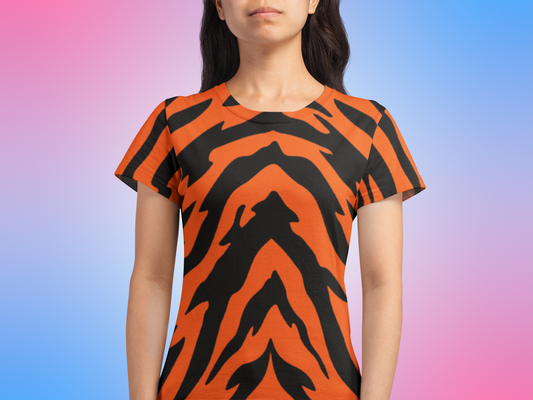 Bengal Tiger Stripe Youth Crew Neck T-shirt