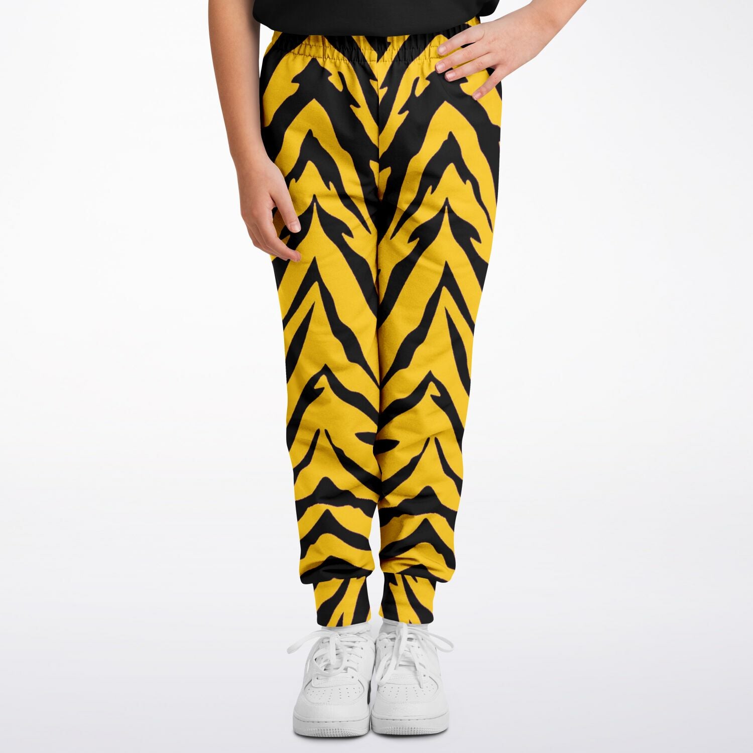 Black and Gold Tiger Stripe Youth Joggers