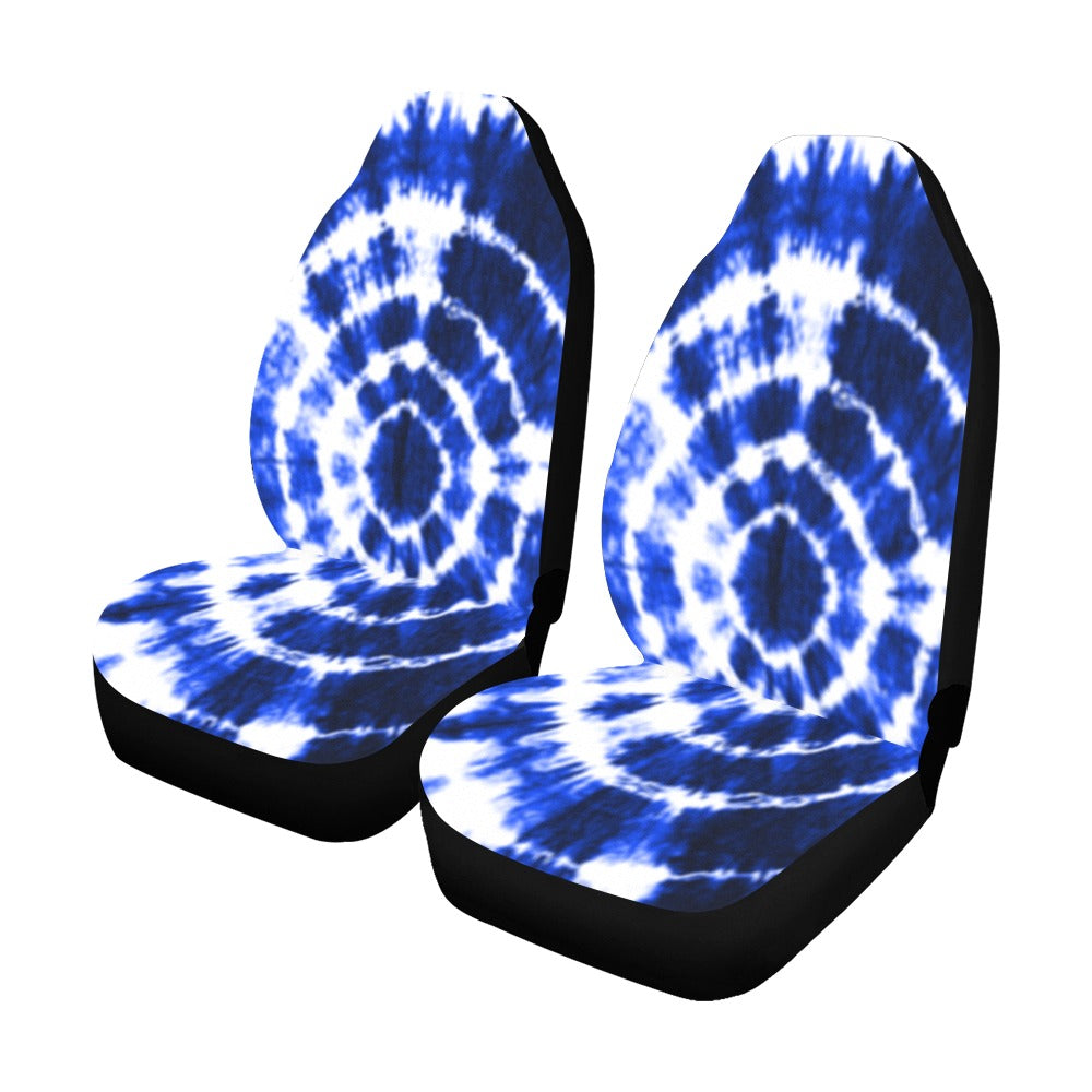 Blue Shibori Tie Dye Bucket Seat Covers