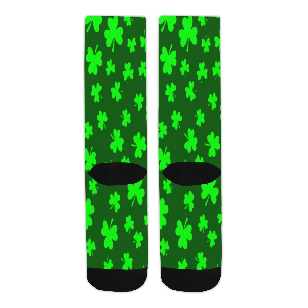 Saint Patrick's Day Shamrock Sublimated Crew Socks