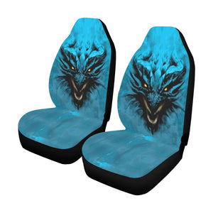 Aqua Shadow Dragon Bucket Seat Covers (Set of 2)