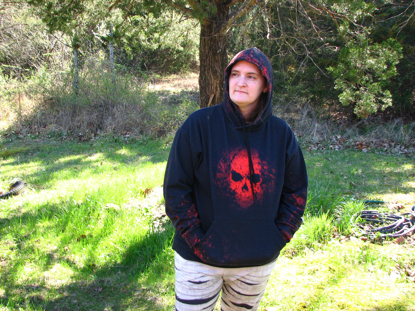 Crimson Shadows Unisex Hoodie