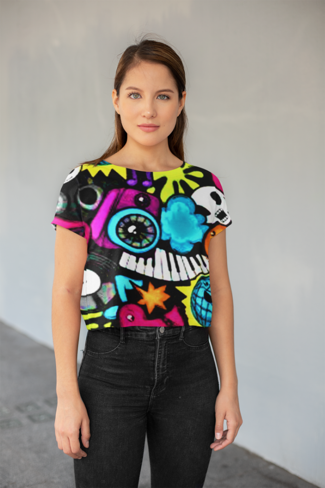 Graffiti Crop Tee