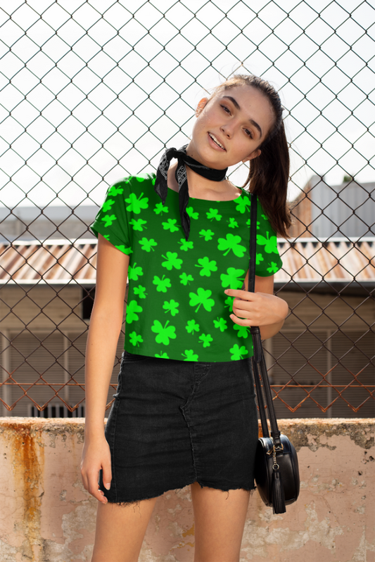 Shamrocks Crop Tee