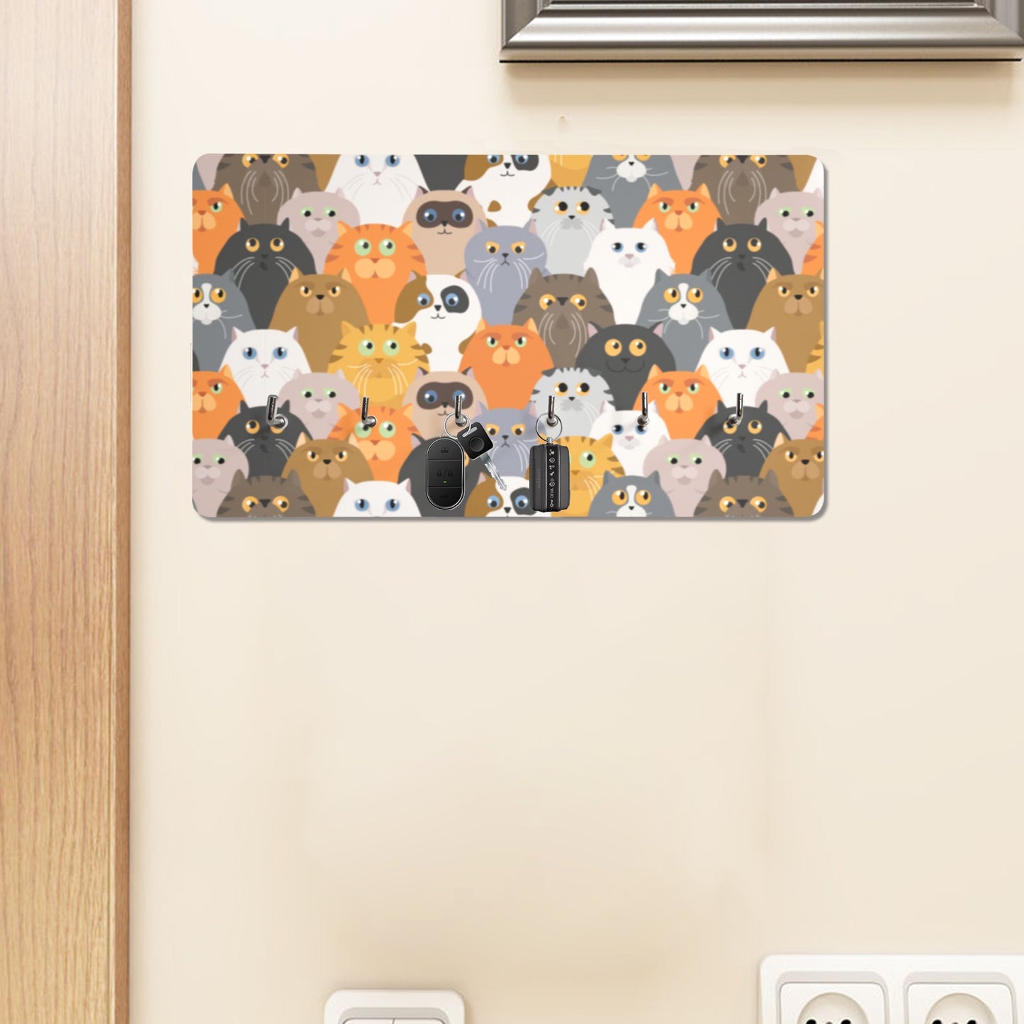 Kitties Galore Wall Mounted Decor Key Holder