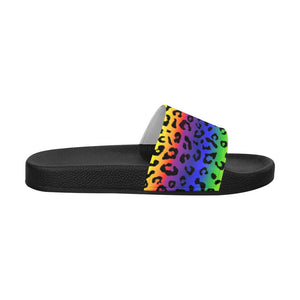 Rainbow Leopard Women's Slide Sandals